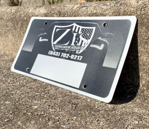 23 Gauge License Plate Insert