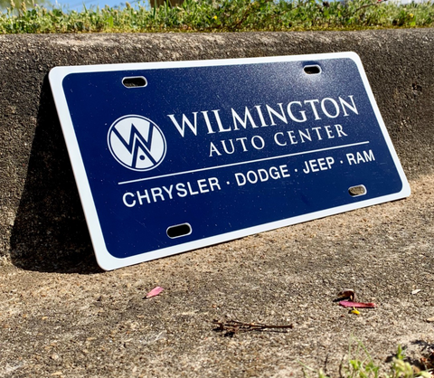 50 Gauge License Plate Inserts