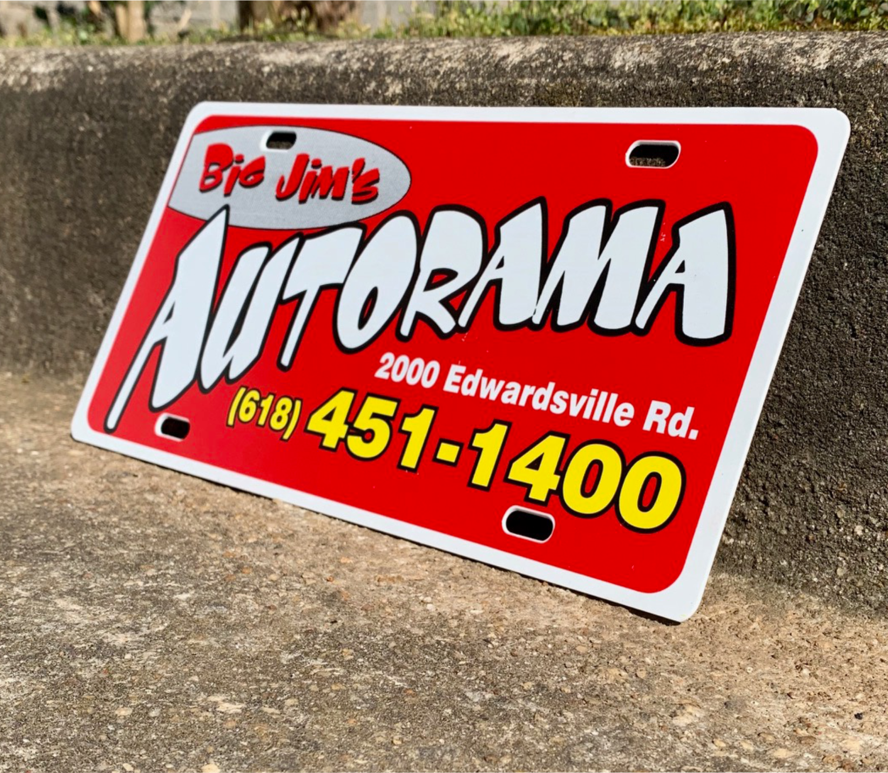 50 Gauge License Plate Inserts - 3 Color