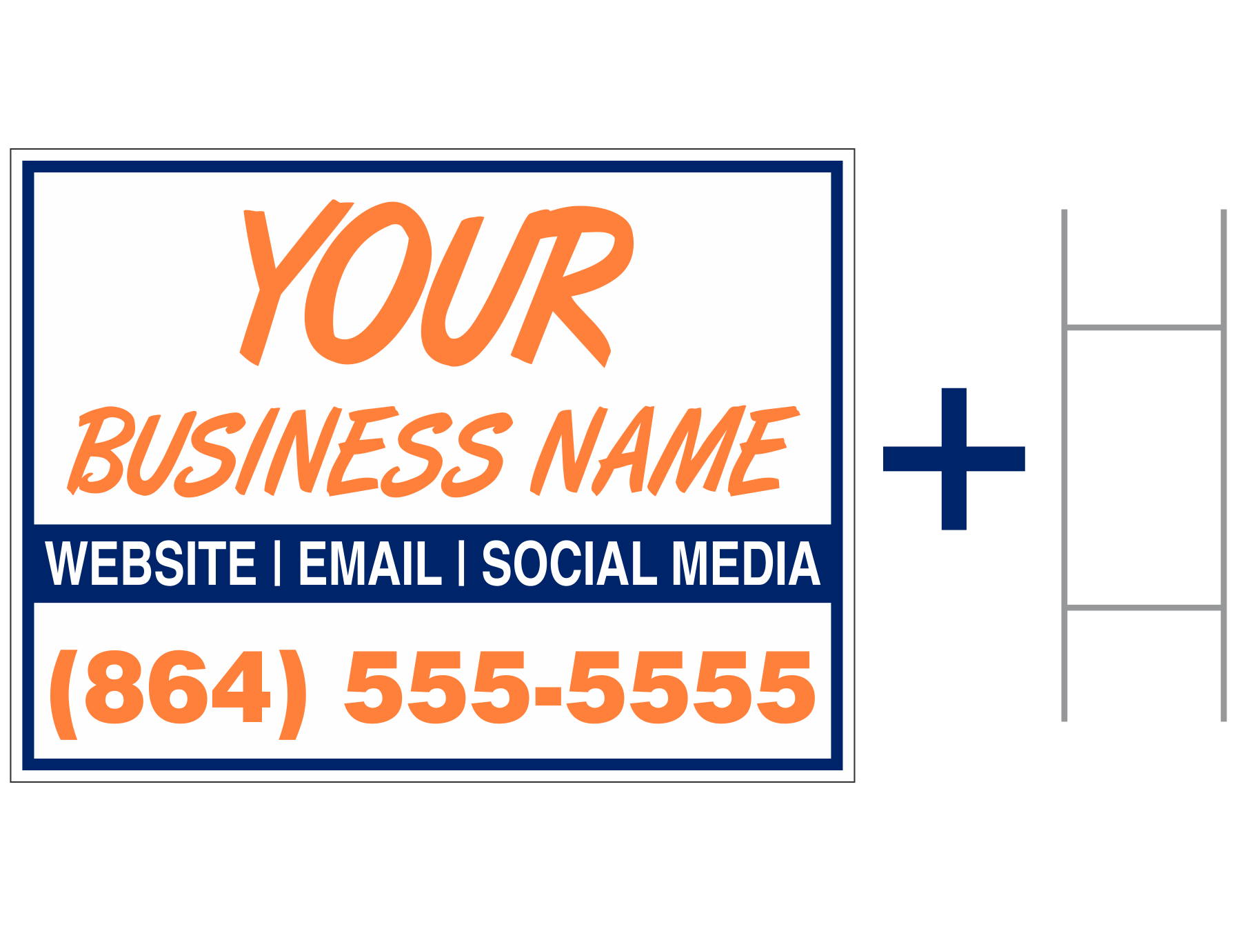 Yard Signs And Stands / 2 Colors
