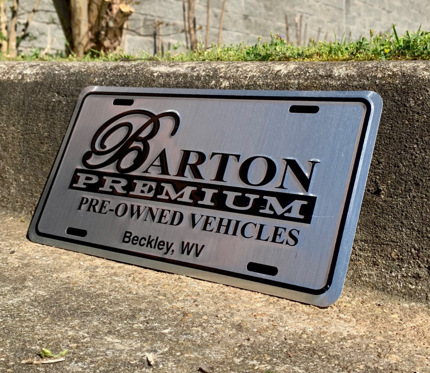 Embossed Aluminum License Plate