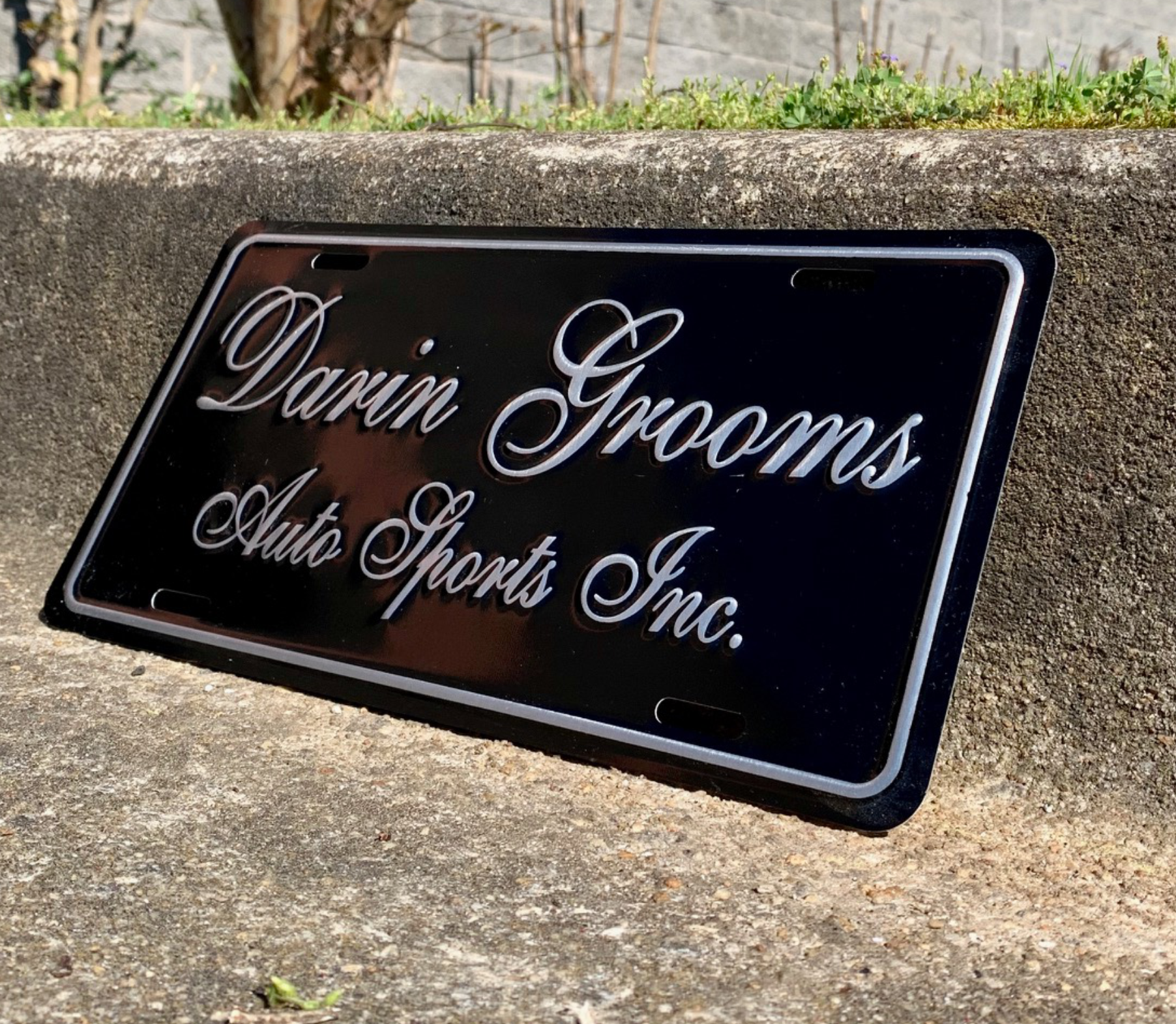 Embossed Aluminum License Plate