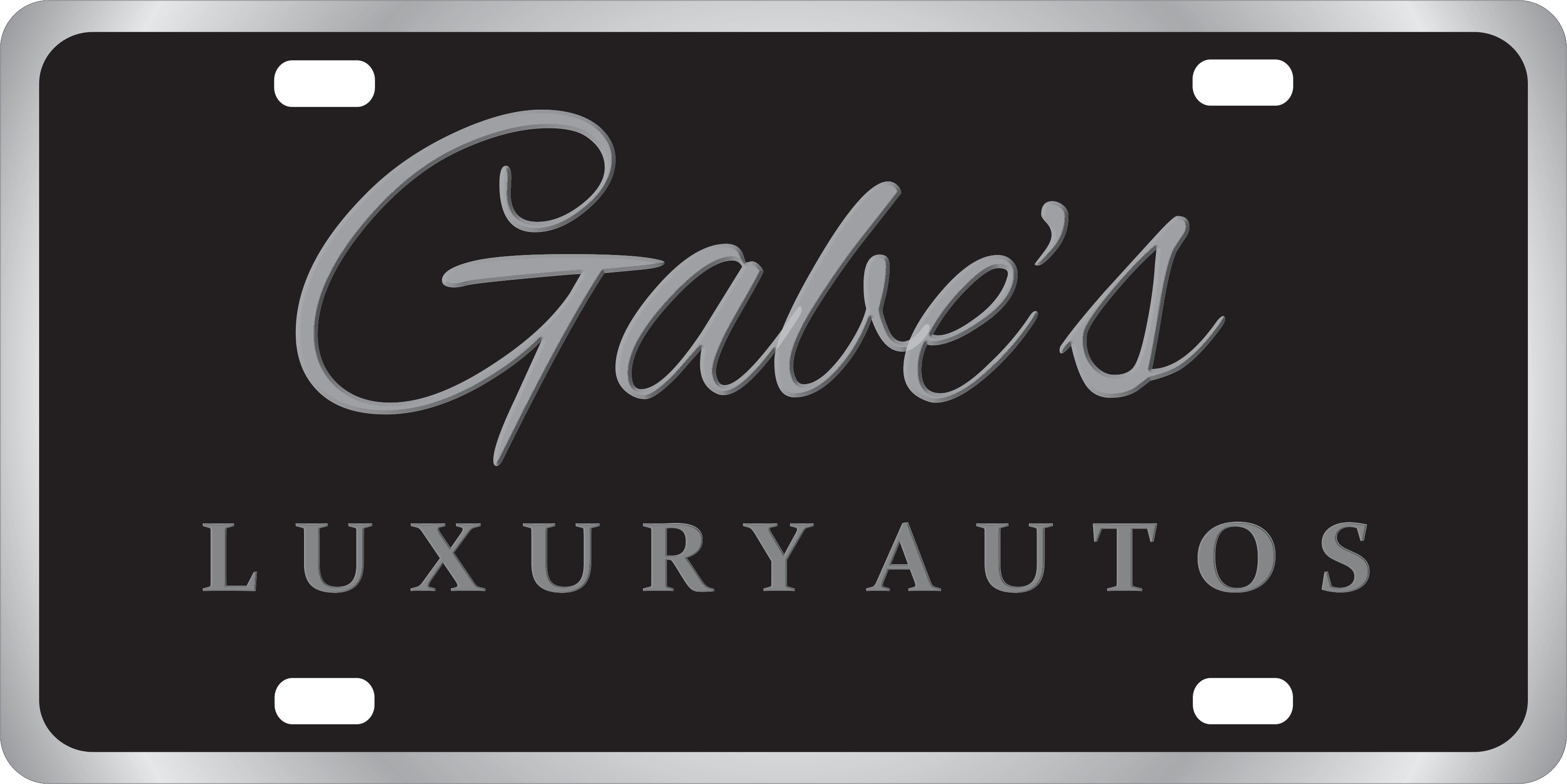 Embossed Aluminum License Plate