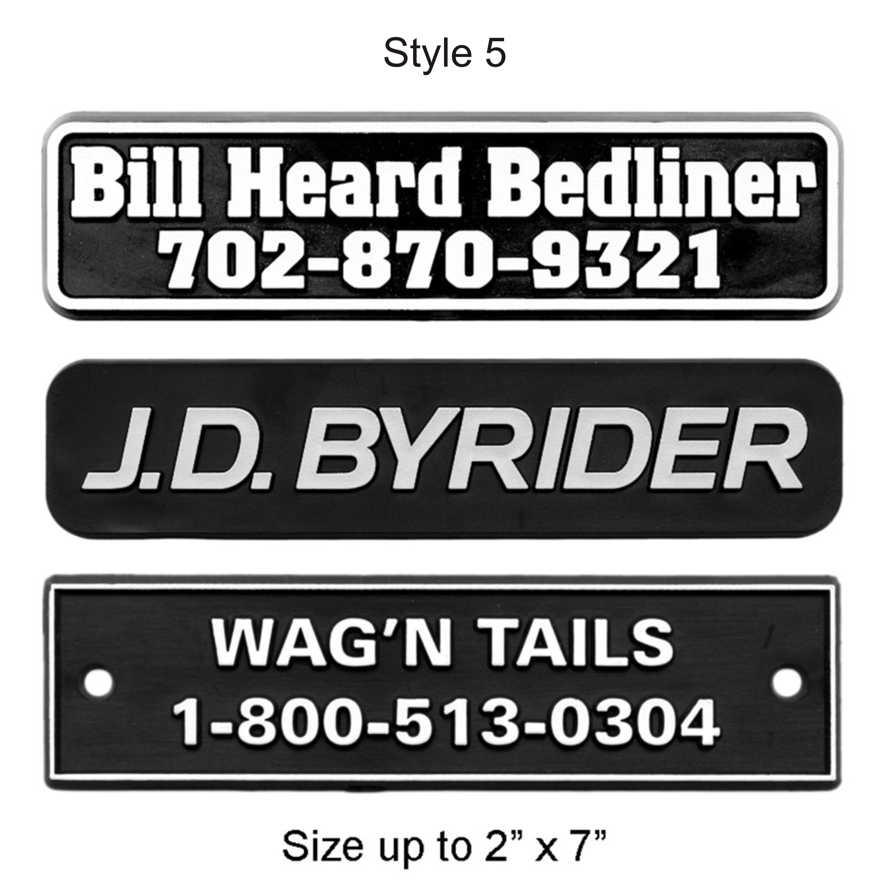 3-D Auto Nameplates