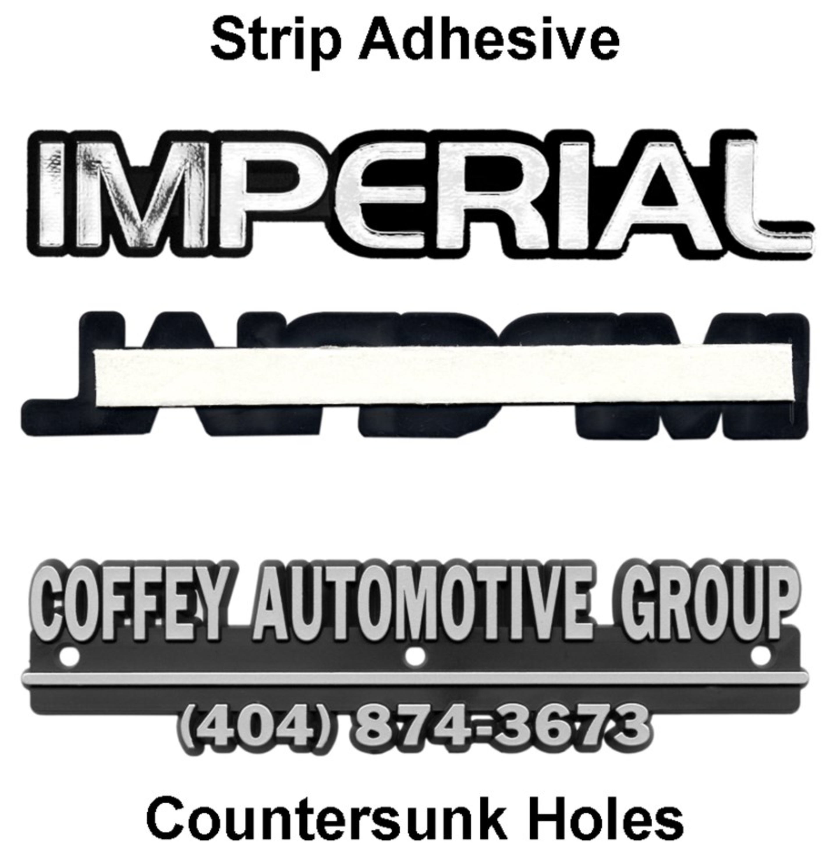 3-D Auto Nameplates