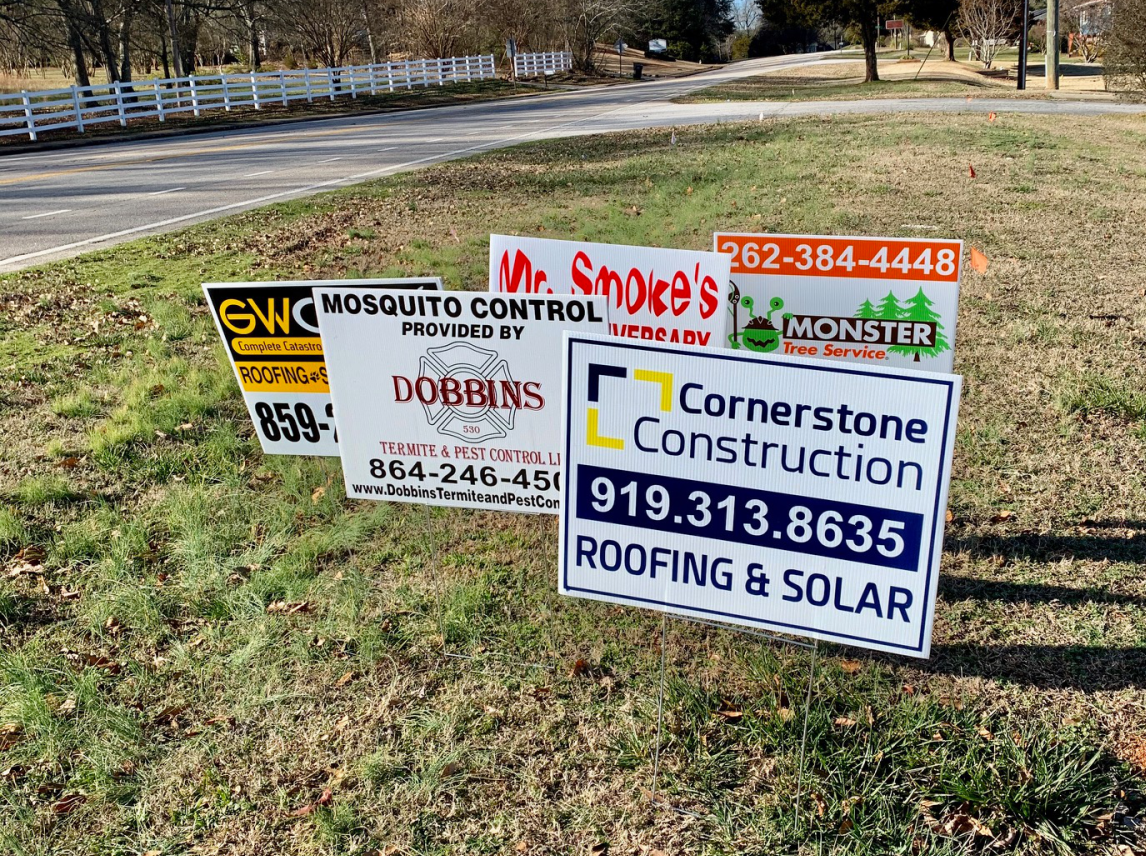Yard Signs And Stands