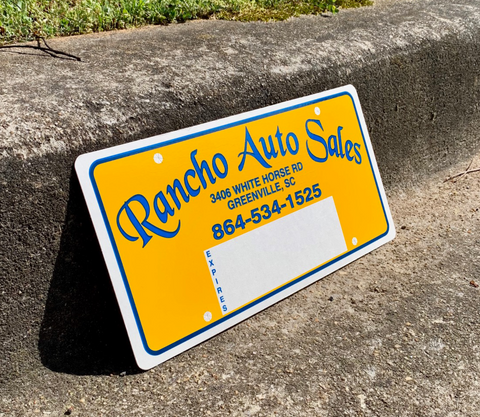 Poly Coated Cardboard License Plate Insert - 3 Color