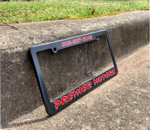 Silk Screened Molded License Plate Frames - 2 Color